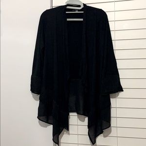 Black cardigan